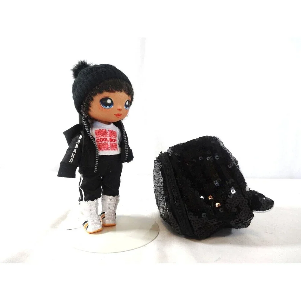 2020 Na Na Na Surprise Andre Avalanche Boy‎ Doll & Sparkly Sequined Purse